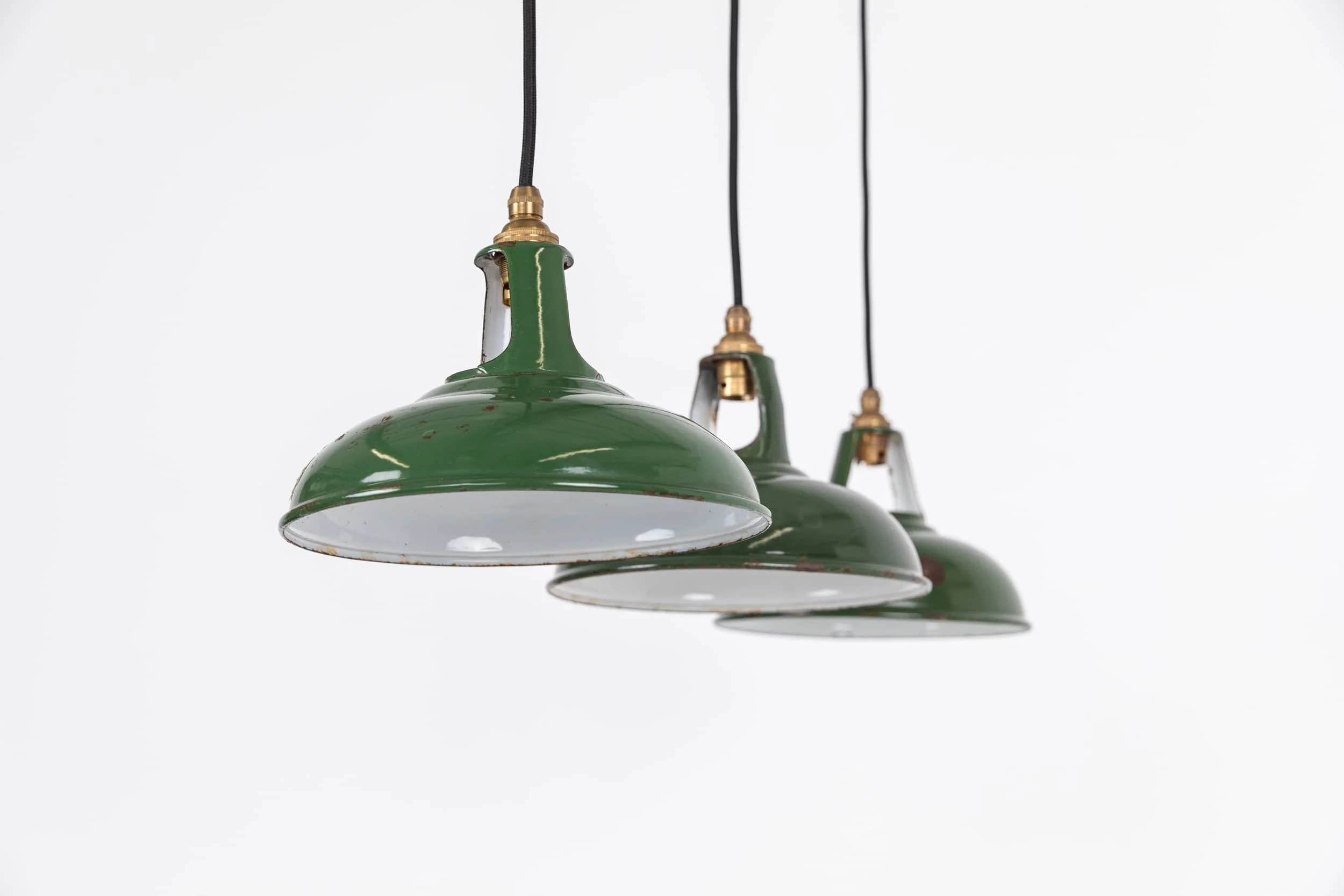 Vintage enamel light online shade